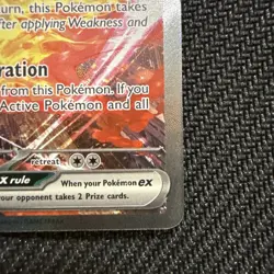 Pokemon TCG Team Rockets Moltres EX Card 229/182 Stamped!!!! Clean NM+++ - Image 3