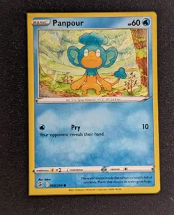 Pokemon Card Rare Square Cut Error Panpour 068/264 Alignment Dot - Image 1