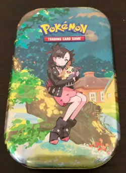 Pokemon Trading Card Game Crown Zenith Marnie, Morpeko Mini Tin, 50 Mixed Cards - Image 1