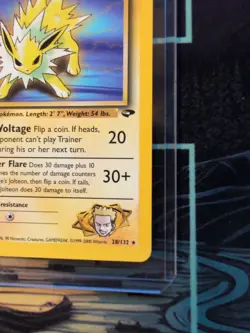 Lt. Surge’s Jolteon 28/132 1st Edition Gym Challenge Pokemon Card NM ⚡ - Image 3
