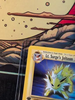 Lt. Surge’s Jolteon 28/132 1st Edition Gym Challenge Pokemon Card NM ⚡ - Image 5