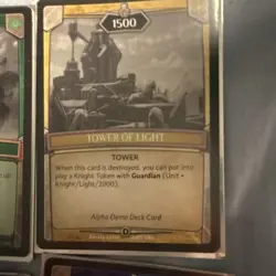 Argent Saga CCG 6 Card Lot Tower Cards Surging Shadows Air Light Fire Darkness - Image 2