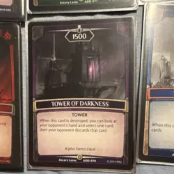 Argent Saga CCG 6 Card Lot Tower Cards Surging Shadows Air Light Fire Darkness - Image 5