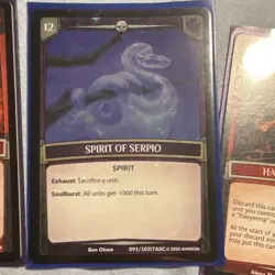 Argent Saga TCG 6 Card Lot Foil & Regular Hand of Raoyenna Spirit Serpio - Image 3