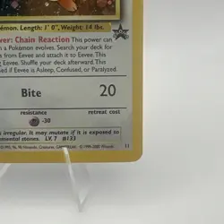 Pokemon TCG Eevee #11 Black Star Holo Promo Card 1999 WOTC - Image 5