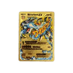 Pokemon Gold Foil Fan Art Textured Card - Mega Mcharizard EX 108/106 230HP - Image 1