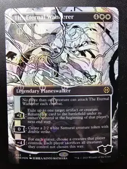 The Eternal Wanderer (Borderless) (Step-and-Compleat Foil) Phyrexia: All Will Be - Image 1