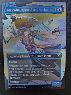 Malcolm, Keen-Eyed Navigator (Borderless) Special Guests Foil - Image 1