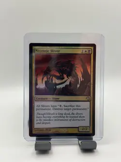 MTG, Necrotic Sliver FOIL LP $3 ORDER MIN 20 Premium Deck Series: Slivers Foil - Image 1