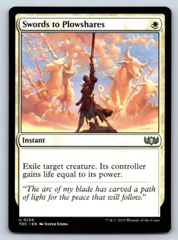 SWORDS TO PLOWSHARES 211 COMMANDER NCC MAGIC: THE GATHERING NM - Image 1