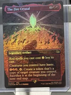The Fire Crystal Borderless Foil 337 Final Fantasy MTG NM - Image 1