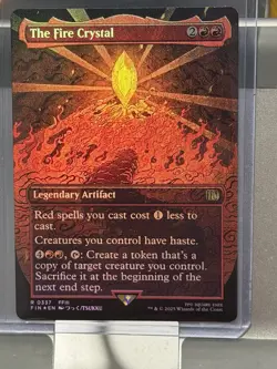 The Fire Crystal Borderless Foil 337 Final Fantasy MTG NM - Image 2