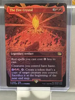 The Fire Crystal Borderless Foil 337 Final Fantasy MTG NM - Image 3