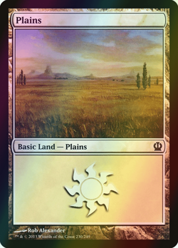 MTG Plains (230) Foil ** Theros ** English (NM) - Image 1