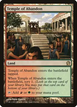 MTG Temple of Abandon ** Theros ** English (NM) - Image 1