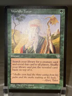 MTG - Magic The Gathering - Worldly Tutor - Mirage LP (A) - Image 2
