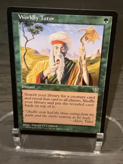 MTG - Magic The Gathering - Worldly Tutor - Mirage LP (A) - Image 3