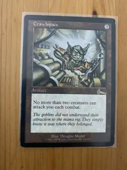 Crawlspace Urza's Legacy Artifact Rare MAGIC THE GATHERING MTG LIGHTLY PLAYED - Image 1