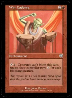 War Cadence LP Light Play Commander 2013 MTG [8385] - Image 1