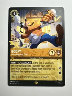 Goofy - Groundbreaking Chef 4/204 Reign of Jafar Regular Disney Lorcana Card NM - Image 1