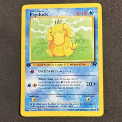 Psyduck 65/82 Team Rocket 1st Edition Common 2000 Wizards Pokemon TCG Card - Image 1