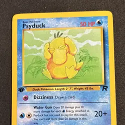 Psyduck 65/82 Team Rocket 1st Edition Common 2000 Wizards Pokemon TCG Card - Image 2
