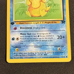 Psyduck 65/82 Team Rocket 1st Edition Common 2000 Wizards Pokemon TCG Card - Image 3