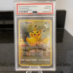 Pikachu Pokemon Sword And Shield Crown Zenith GG30 NM PSA 10 - Image 1
