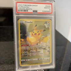 Pikachu Pokemon Sword And Shield Crown Zenith GG30 NM PSA 10 - Image 3