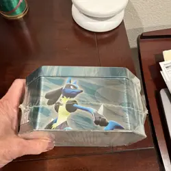 Pokemon Lucario Diamond & Pearl Collector's Tin Window Design Blue Silver 2009 - Image 5