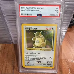 1999 POKEMON JUNGLE NO SYMBOL #5 KANGASKHAN-HOLO PSA 7 - Image 1