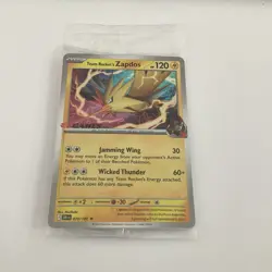 Team Rocket’s Zapdos Sealed EB GAMES Black Star Promo - Pokemon TCG - Image 1