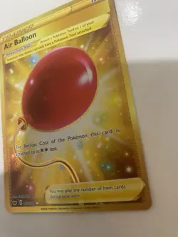 Air Balloon 213/202 Gold Secret Rare Sword & Shield Base Pokemon TCG Mint - Image 3