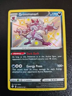 Grimmsnarl SV085/SV122 Shiny Vault Holo Pokemon 2021 Shining Fates - NM - Image 1