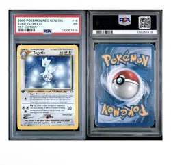 2000 pokemon neo genesis 1st edition holo Togetic Holo Psa 1 - Image 3