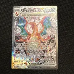 Pokemon TCG Charizard EX Obsidian Flames 223/197 Near Mint Condition+++ No White - Image 1