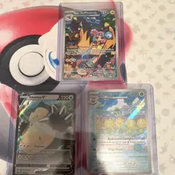 Pokemon Snorlax V, Sunflora, Mega Latias EX, Kilowattrel, Togedemaru Lot (6 Car… - Image 1