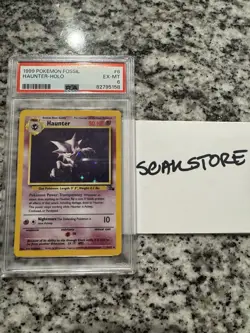 Pokemon Fossil Haunter 6/62 Fossil Holo - PSA 6 EX-MT - Image 1