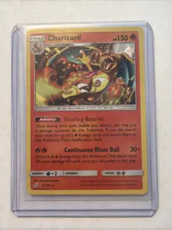 Pokemon TCG Charizard 14/181 Holo Team Up 2019 Rare - Image 1