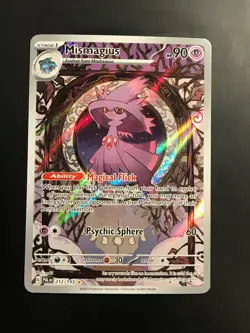 Mismagius 212/193 Illustration Rare Pokemon TCG Paldea Evolved LP - Image 1