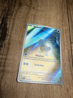Pokemon Squirtle 170/165 Scarlet & Violet 151 Illustration Rare Holo English LP - Image 3