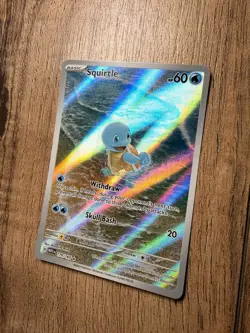Pokemon Squirtle 170/165 Scarlet & Violet 151 Illustration Rare Holo English LP - Image 4