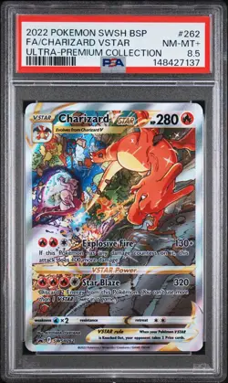 Pokemon TCG Charizard VSTAR SWSH262 Sword & Shield Promo PSA 8.5 - Image 1