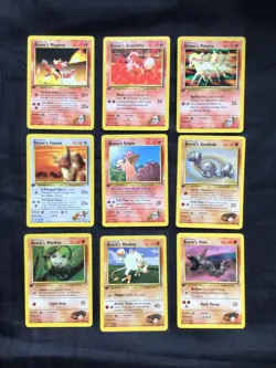 Pokemon Cards: 1st Edition Gym Heroes 43 Card Non-Holo Lot - Image 1
