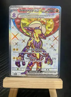 Toxtricity ex 227/182 Paradox Rift Full Art Ultra Rare Holo NM Pokemon TCG - Image 2