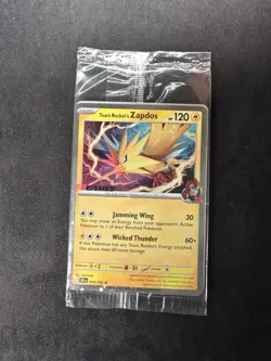 Pokemon TCG Team Rocket's Zapdos 70/182 EB Games Exclusive Promo SEALED - Image 1