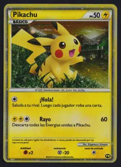 Pokemon TCG Pikachu Worlds Deck English Back Spanish Holo Promo Card Hello - Image 1
