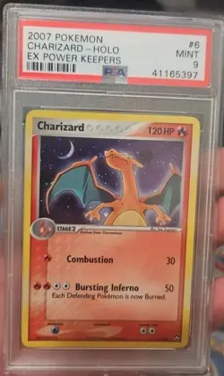 2007 Pokemon EX Power Keepers 6/108 Charizard Holo Rare PSA 9 Mint *Low Pop* - Image 3