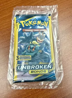 Sealed Pokemon Sun & Moon Unbroken Bonds Dollar General Packs 2 Mini Pack Bag! - Image 1