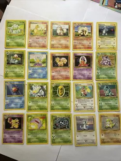 Pokemon Base Set Bundle .WOTC.1999.2 Damaged Holo Other 18 Uncommon,common Base - Image 1